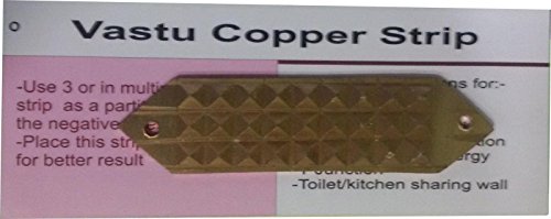 Image of Plus Value Copper Pyramid Strip Vastu Remedies Product Tool for Space Division, Virtual Shifting (4inch, Brown)