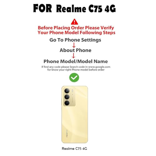 Image of Shockproof Case for Realme C75 4G | Full Camera Protection | TPU Flexible Back Cover for Realme C75 4G (Graphite Grey)