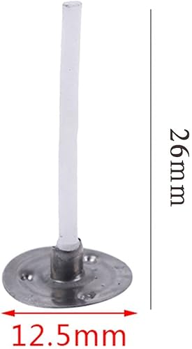 Miniatura 2 de 100 mechas de té de bajo humo, pestañas de mecha preenceradas de 1 pulgada para fabricación de velas de cera de soja, algodón puro, sin humo