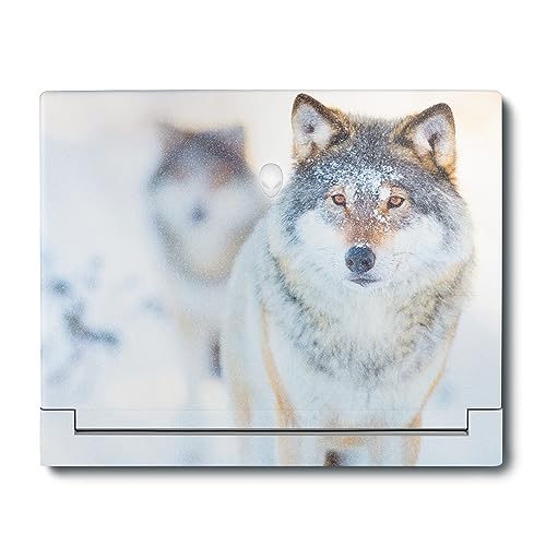MightySkins Glossy Glitter Skin Compatible with Alienware X16 R1 (2023) Full Wrap Kit - Alpha Wolf | Protective, Durable High-Gloss Glitter Finish | Easy to Apply & Change Styles | Made in The USA