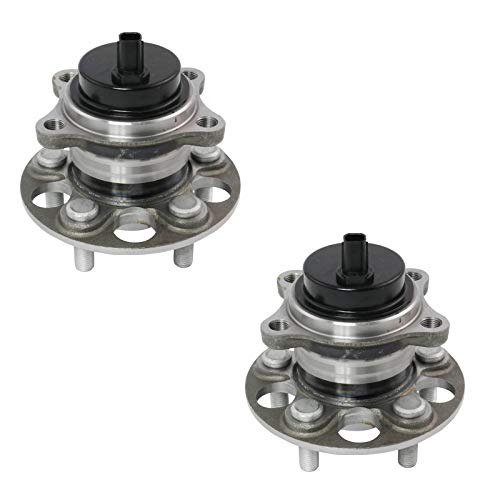Image of TRQ Rear Wheel Bearing and Hub Assembly Set 2 Piece Compatible with 11-17 Lexus CT200h 16-17 Toyota Prius 18-22 Prius with OE Aisin Hub Assembly 18-22 Prime OE Aisin