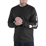 Carhartt M?ska koszulka z logo Signature z d?ugim r?kawem
