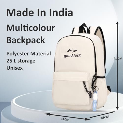 Image of Tinytot 20 Litre Lightweight Waterproof Backpack Bags for Women - 17 Inch College Bag for Girls, Medium School Bag for Girls 8+ Years, Office & Picnic Bag