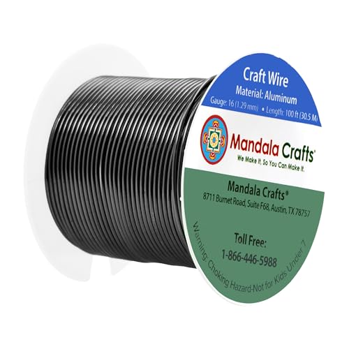 image for Mandala Crafts 16 Gauge Anodized Aluminum Craft Wire for Jewelry Makin