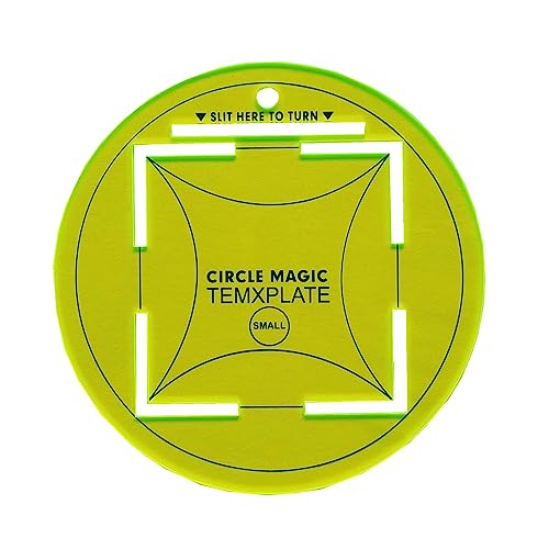 HONEYSEW Circle Quilting Template Round Acrylic Circle Ruler for Quilt Supplies for Cutting Patterns and Sewing (5inch)