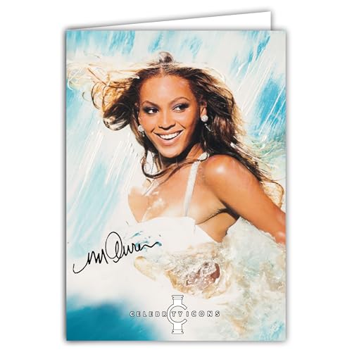 IETSCPXL-19776 MAXI GRANDE CARTE XL 22x31cm Chanteuse Star Américaine Rap RnB CELEBRITY ICONS Sidney Maurer LICENCE OFFICIELLE - Intérieur 44x31cm Avec Enveloppe - Cadeau Anniversaire à encadrer