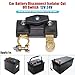 Kelive Car Battery Disconnect Isolator,Car Parts Cut Off Switch 12V 24V Universal Battery Terminal,Anti-Leakage Power Cutoff Switch Car Parts,for Marine,Boat (Black)