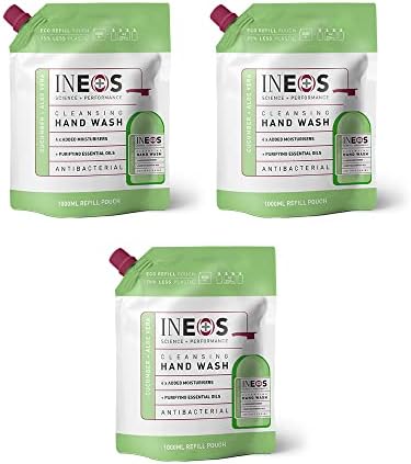 INEOS Hygienics Cleansing Hand Wash Cucumber & Aloe 1L Green,pack of 3