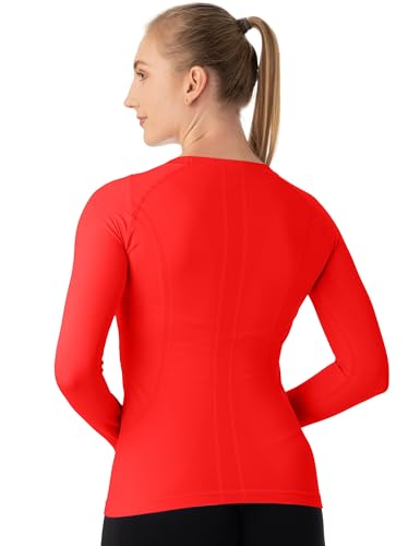 Image of MathCat Seamless Workout Shirts for Women Long Sleeve Yoga Tops Sports Running Shirt Breathable Athletic Top Slim Fit XS-XL
