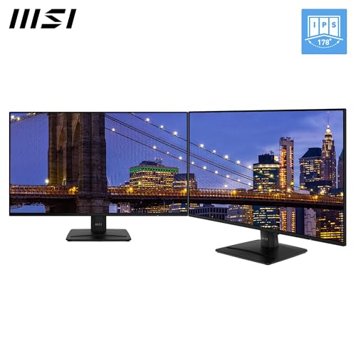 Image of msi PRO MP271A E2 27-inch IPS 1920 x 1080 (FHD) Gaming Office Monitor, 120Hz, Free-Sync, HDMI, DisplayPort, VGA Port, VESA Mountable, Tilt, Speaker, 4-Side Slim Bezel 1ms, Black