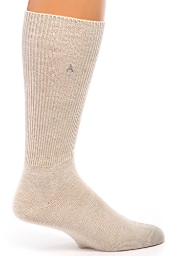 WARRIOR ALPACA SOCKS - Premium Baby Alpaca Wool Dress Socks For Men and Women(Off White Large)3