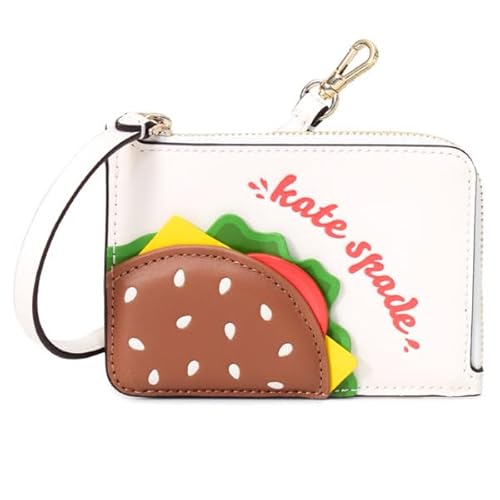 ケイトスペード カードケース katespade ハンバーガー レザー スナックバー バーガー キーリング付 スモール カードホルダー コインケース リストレット 小銭入れ マルチ KK991 [並行輸入品]