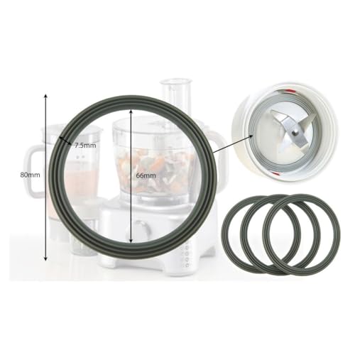 Ufixt Liquidiser Sealing Base Ring Ridged 3 Pack Compatible with Kenwood BL330 BL335 Replacement Blender Jug Gasket Seal - Image 3