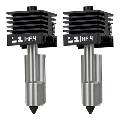 P2S High Flow Hotend Kit with Hardened Steel Nozzle for Bamboo lab H2D/H2S/H2C/X2D/P2S 3D Printer Save 30% Time Print Head One-Piece Integrated Design for Reduced Clogging (0.4mm)