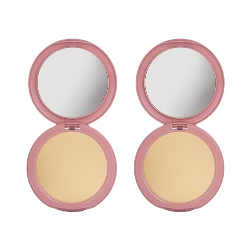 Dazller Classique Compact Powder, 9g – (Pack of 2), 8001 Honey, Velvety Natural Finish, Oil-Control, Sebum Absorption Formula, No-makeup look, Emollient-rich