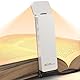 maxtachi Leselampe Buch Klemme, Leselampe Bett mit 3 Farben & Stufenlosem Dimmen, 500mAh USB Wiederaufladbare Buchlampe für Nachtlesen, Mini LED Leselicht für Buchliebhaber, Kinder