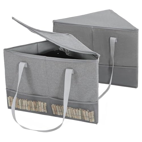 Hanger Storage Bin - Space Saving Foldable Container with Handles,