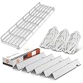 QuliMetal SUS304 Warming Rack, Genesis ii Flavorizer Bars Heat Deflector Replacement Parts for Weber Genesis II 300 /LX 300