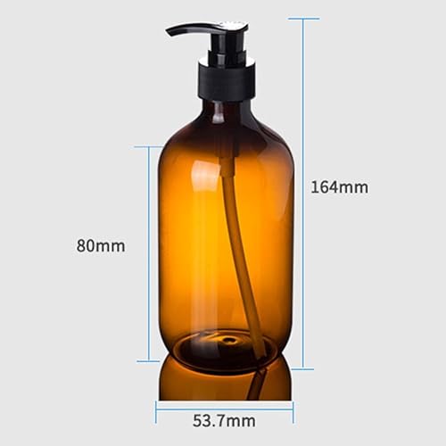 Miniatura 2 de ulafbwur Dispensador de botellas con bomba de plástico transparente, 30016.9 fl oz, loción, champú, gel de ducha, dispensador de jabón, botella de