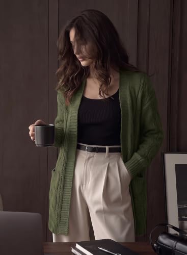 Image of Dokotoo Women Long Cardigan Open Front Knit Sweater 2026