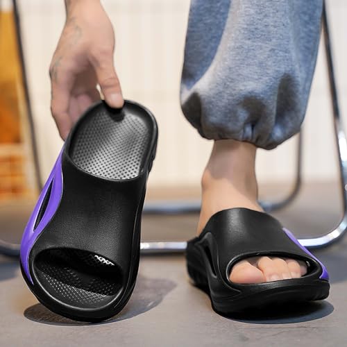 Men's Shallow Mouthed Lightweight Wide Edition Anti Slip Casual Beach Wading Shoes3