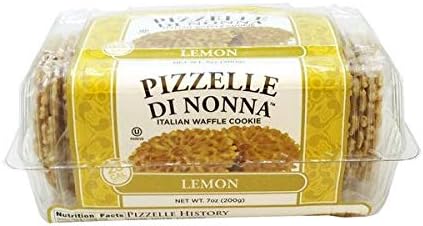 Pizzelle, Italian Style Lemon Flavor Cookies, 7oz