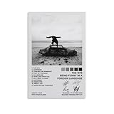 The 1975 'Being Funny in A Foreign Language' Album Cover Art Canvas Wall Poster - Modern Family Bedroom Decor - 16x24inch
