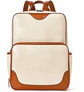 BOSTANTEN Laptop Bag Genuine Leather Backpack Purse for Women College Casual Backpack Travel Bag