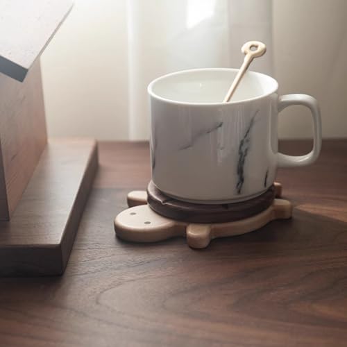 Huvqianu sous-Verres en Bois, sous-Verres pour Boissons | Dessous de Verre – vue 9