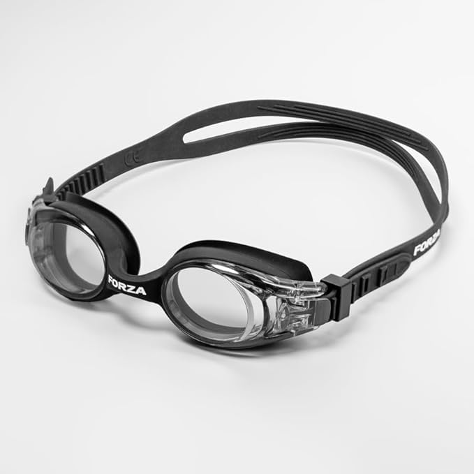 FORZA Lunettes de Natation pour Enfants | Verres Anti-Buée et Protection UV | Lunettes de Natation Étanches pour les Jeunes Nageurs