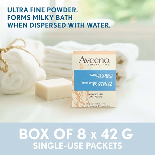 image for Aveeno Fragrance-Free Soothing Bath Treatment & Soak for Soothing Reli