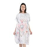 Xlabor Badeponcho Strandtuch Mikrofaser Schnelltrockend Bademantel Poncho mit Kapuzen Duschtuch Handtuch Schwimmen Surfing Strand Tauchen Badeort Motiv-D
