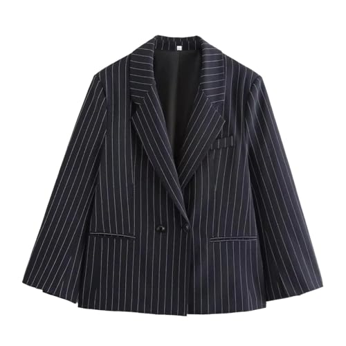 Blazer de bureau rayé femmes pour un look élégant et confort