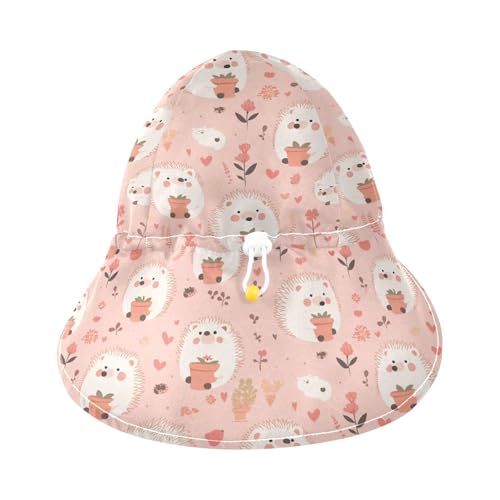 Hedgehogs Cute Cartoon Unisex Baby Beach Hat Boys Hat Toddler Girl UV Protection Wide Brim Traveling Camping3