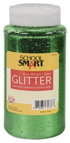 Glitter verde Craft Glitter para manualidades, tarro de 1 libra S2004133 2