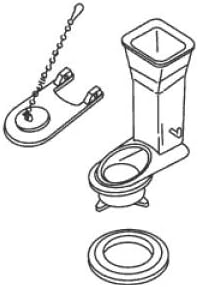 KOHLER 83486 Flush Valve Kit, Unfinished