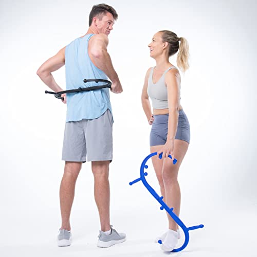 Body Back Buddy Elite Trigger Point Massage Tool, Neck And Back Massager Handheld, Manual Self Massager, Massage Cane, Muscle Knot Remover With Instructions, 2-Pack Bundle (Black) #TOP1