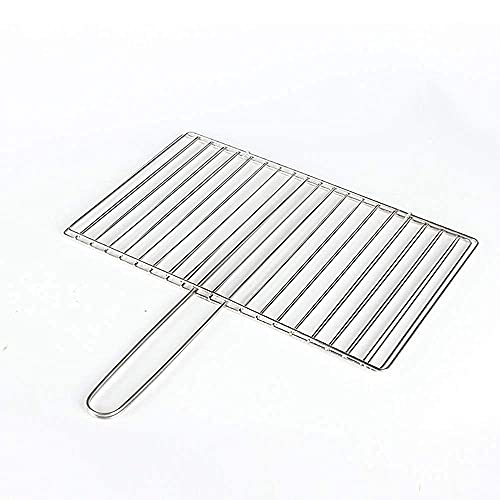 CJCSM Panier Barbecue, Steak du Voyageur, légumes, Poisson, Attache Filet à Griller, Panier à grillades, étagère à Aliments (A 22x40cm)