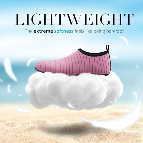 Image of Homitem Water Shoes for Women Men Aqua Socks Swim Beach Pool River Slip-On Barefoot Quick-Dry Vacation Cruise Essentials Accessories for Yoga Kayak Sports
