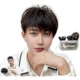 エムグランデ 頭頂部ウィッグ 【現役トップスタイリスト監修】 4点セット メンズ MENS かつら topwig 頭頂部 自然 小顔効果 (クールブラウンTOP09A)