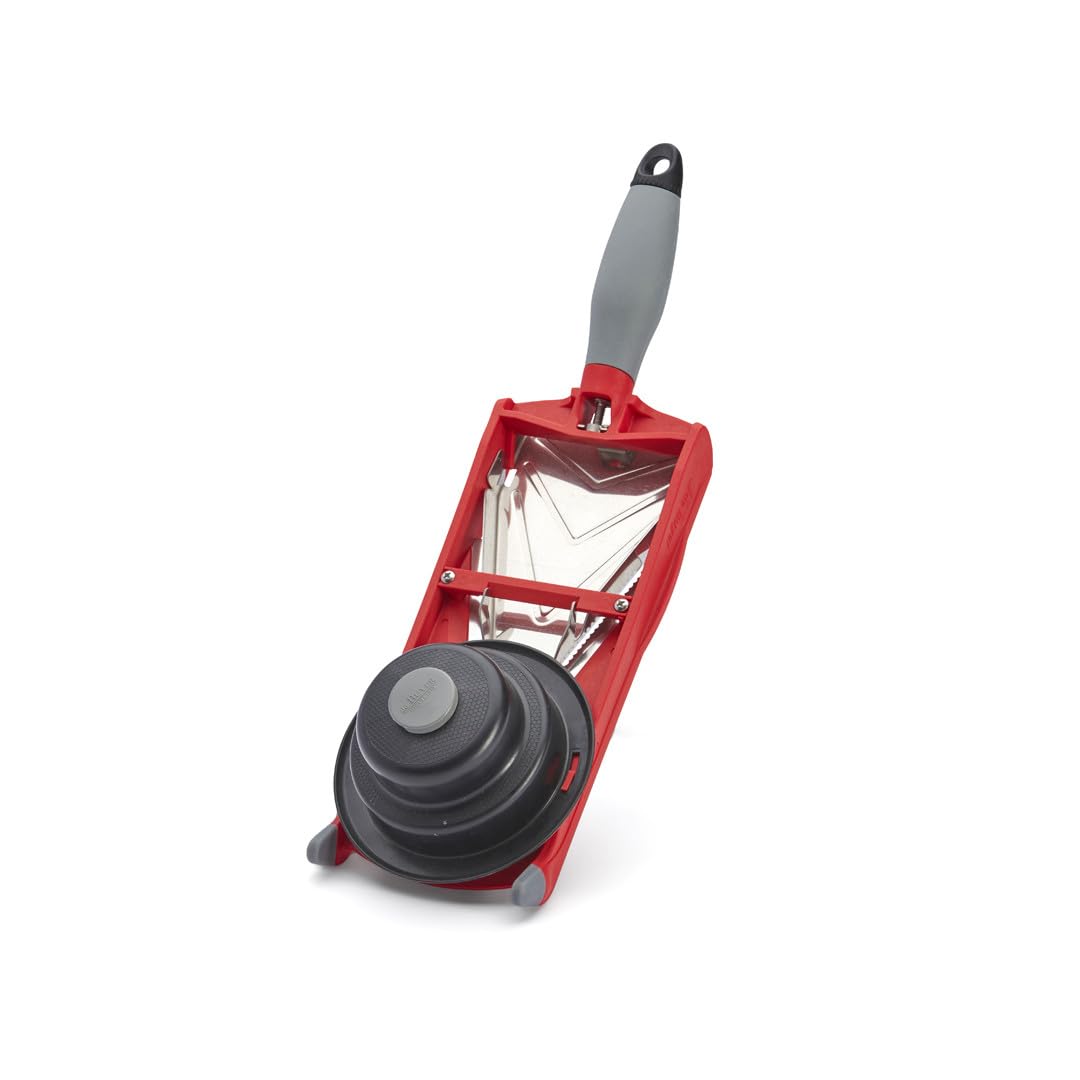 de Buyer Taglierina a Dischi in plastica, Rosso, 36,5 x 12,2 x 8 cm
