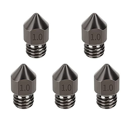 Bicos de impressora 3D, aço endurecido alta temperatura aço Mk8. Bocal, 1.0mm compatível com 1,75mm