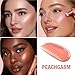Charlotte Tilbury Glowgasm Beauty Light Wand Liquid Highlighter Makeup - Soft-Focus Pink Highlighter & Blush for Cheeks - Pearlescent, Weightless Radiant Finish - Peachgasm