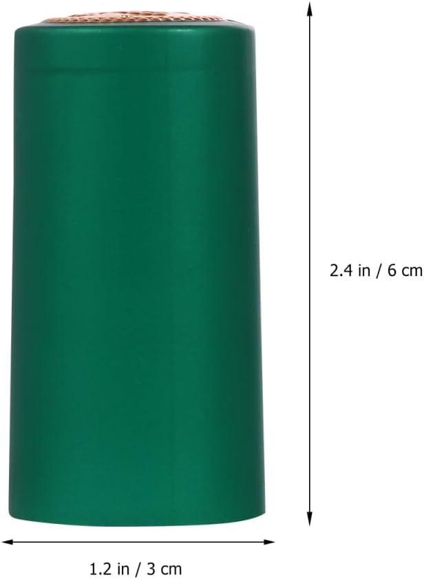 Miniatura 2 de Toyandona Paquete a granel de 100 cápsulas termorretráctiles de PVC: envolturas de botellas de vino verde para bodegas domésticas