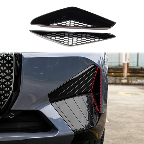 crosselec Glossy Black Front Bumper Air Vent Cover Trim Accessories for 2022-2026 BMW iX