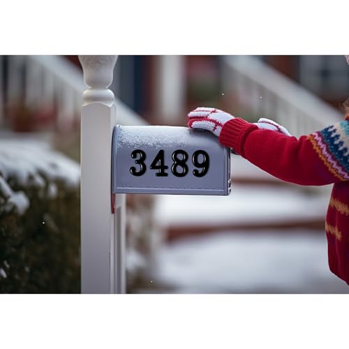 Image of opasyo 30 Pieces Mailbox Numbers for Outside 2 inch 0-9 Self-Adhesive Mail Box Numbers,3D Gold House Numbers for Mailbox, Apartment, House, Trash Bins,Office Hotel Room (Black, 2inch)