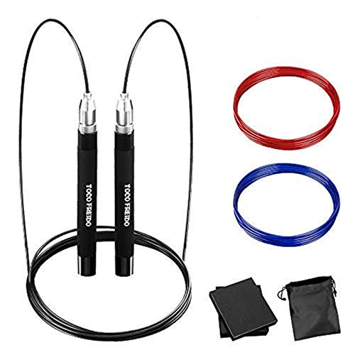 Toco Freido Speed Jump Rope - Blazing Fast Jumping Ropes - Endurance Workout For Boxing, Mma, Martial Arts Or Just Staying Fit - Adjustable For Men, Women And Children #TOP4