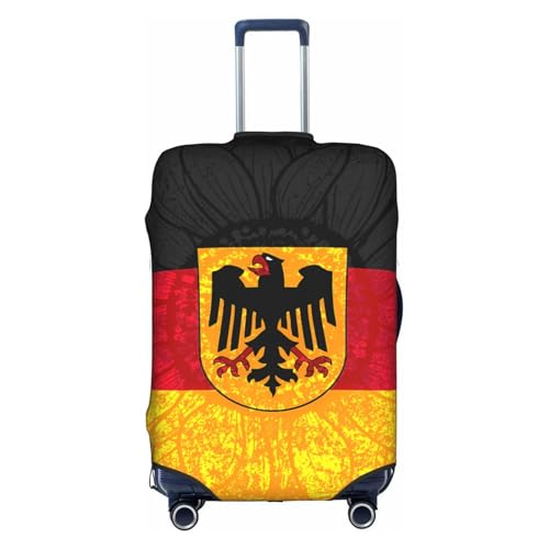 Travel Luggage Cover Vintage Sunflower Germany German Flag Fashion Washable Baggage Suitcase Protector Fit For Luggage Large