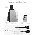 Sling Bag Nylon Crossbody Bags for Women with Anti-theft RFID Blocking Pocket Cross Body Purse Adjustable Shoulder Strap - Image 4