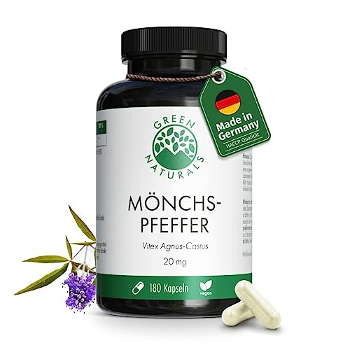 Sauzgatillo - Vitex Agnus Castus - 180 cápsulas (20mg) - 100% vegano y sin aditivos